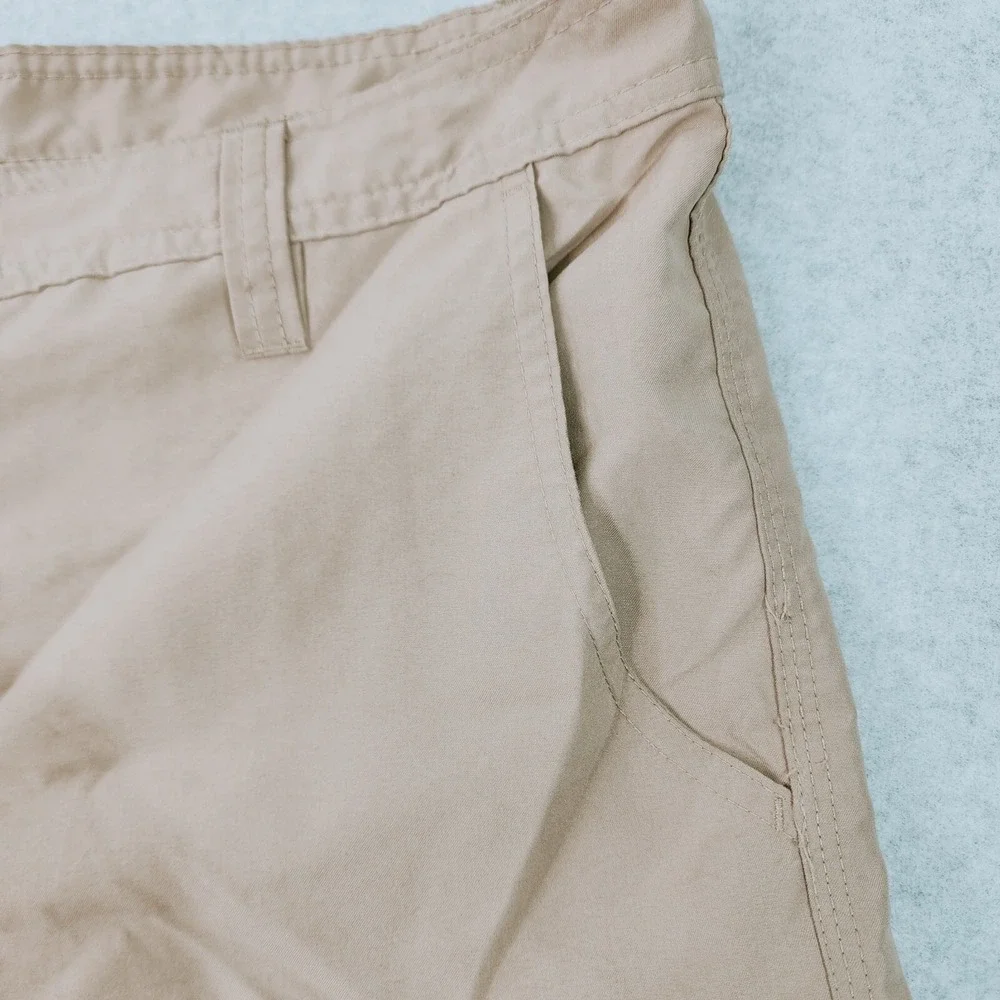 Magellan Outdoors Cargo Shorts Men 38 Tan Fishing Water Repellent 6-Pocket Sport